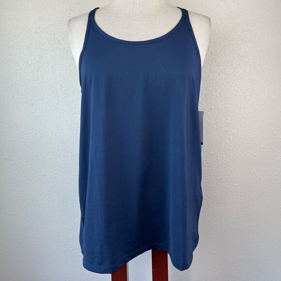 NWT Ideology Navy Blue Tank Top Size L - Picture 1 of 6